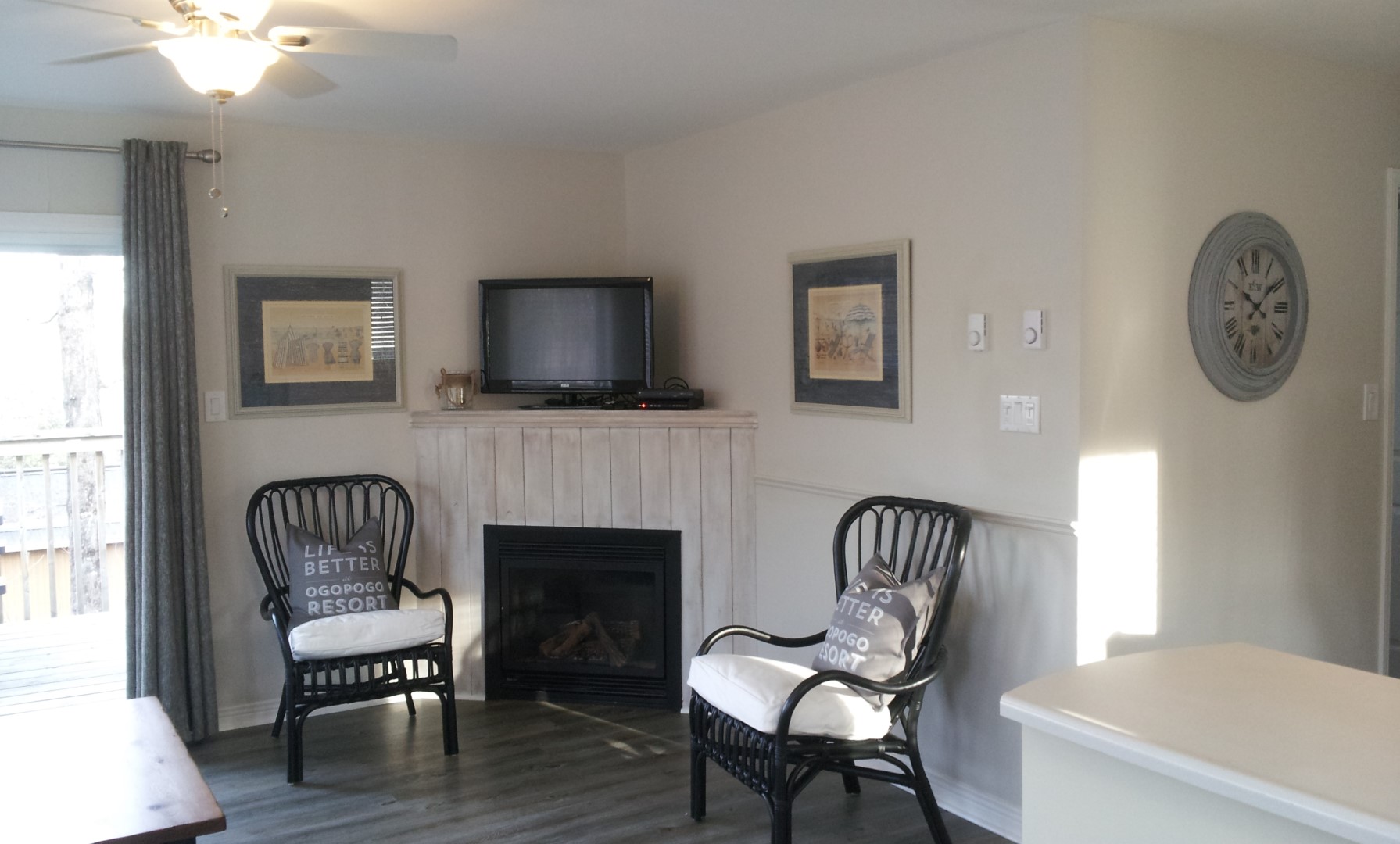 Three Bedroom Garden Court - Fireplace